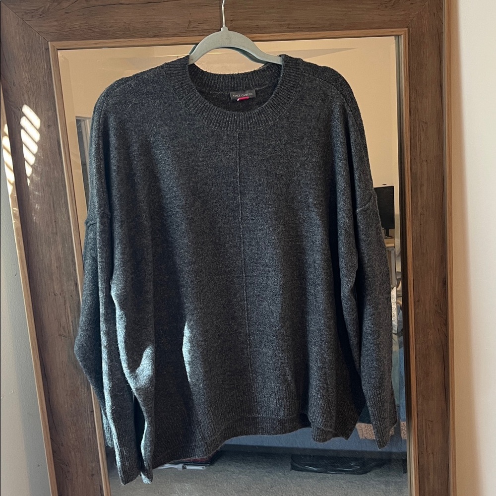 Vince Camuto Charcoal Knit Sweater
